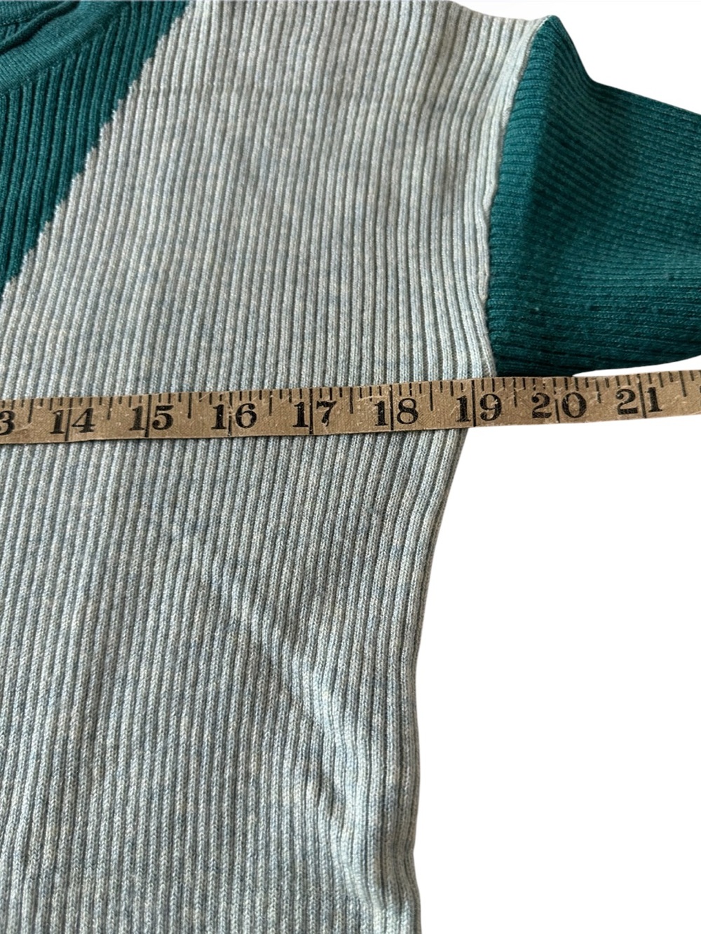 Smartwool Intarsia Everglade Heather Merino Wool Colorblock Rib Sweater M - Picture 8 of 10